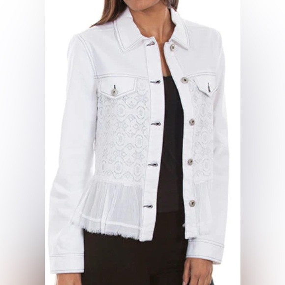 Free People Military Ruffle Jacket (10) - Picture 2 of 5